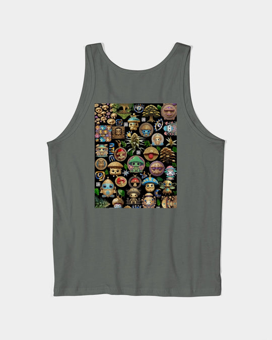 Mushroom Abstak Collection Unisex Jersey Tank | Bella + Canvas