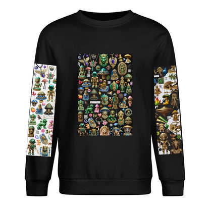 DTF 250gsm Cotton Men's Sweatshirt (Dual-sided+Sleeve Printing)