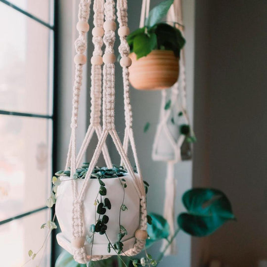 Artificial Plants Hanging Basket With Hook Macrame Plant Holder For Home Wedding Decor DIY Hanging Garland Fake Flowers Plant