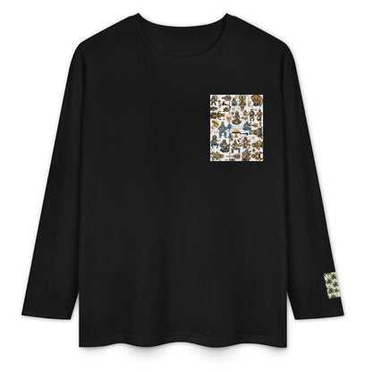 DTF 160gsm Cotton Men's Long Sleeve T-shirt (Front+Sleeve Printing)