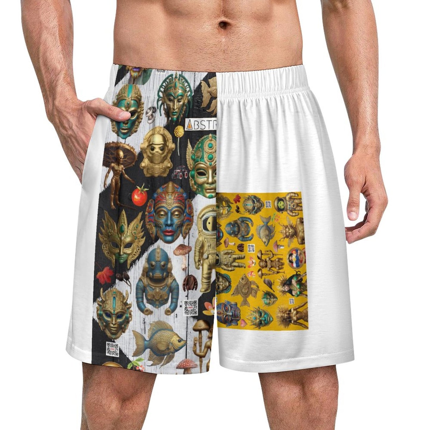 170gsm Pajama Shorts for Men LM012 (All-Over Printing)