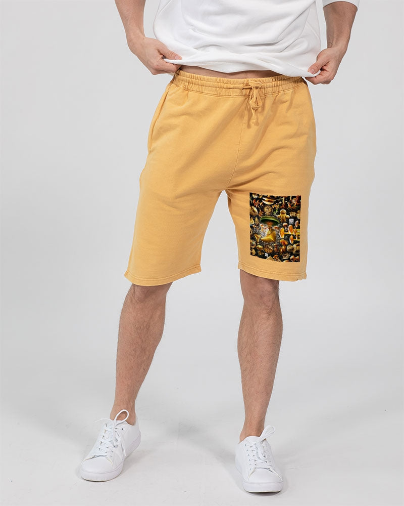 Illustration Abstrak Unisex Vintage Shorts | Lane Seven