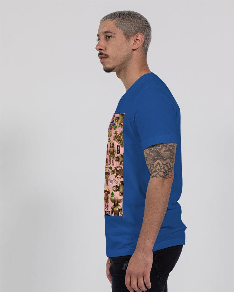 Mushroom Abstak Collection Unisex Jersey V-Neck Tee | Bella + Canvas