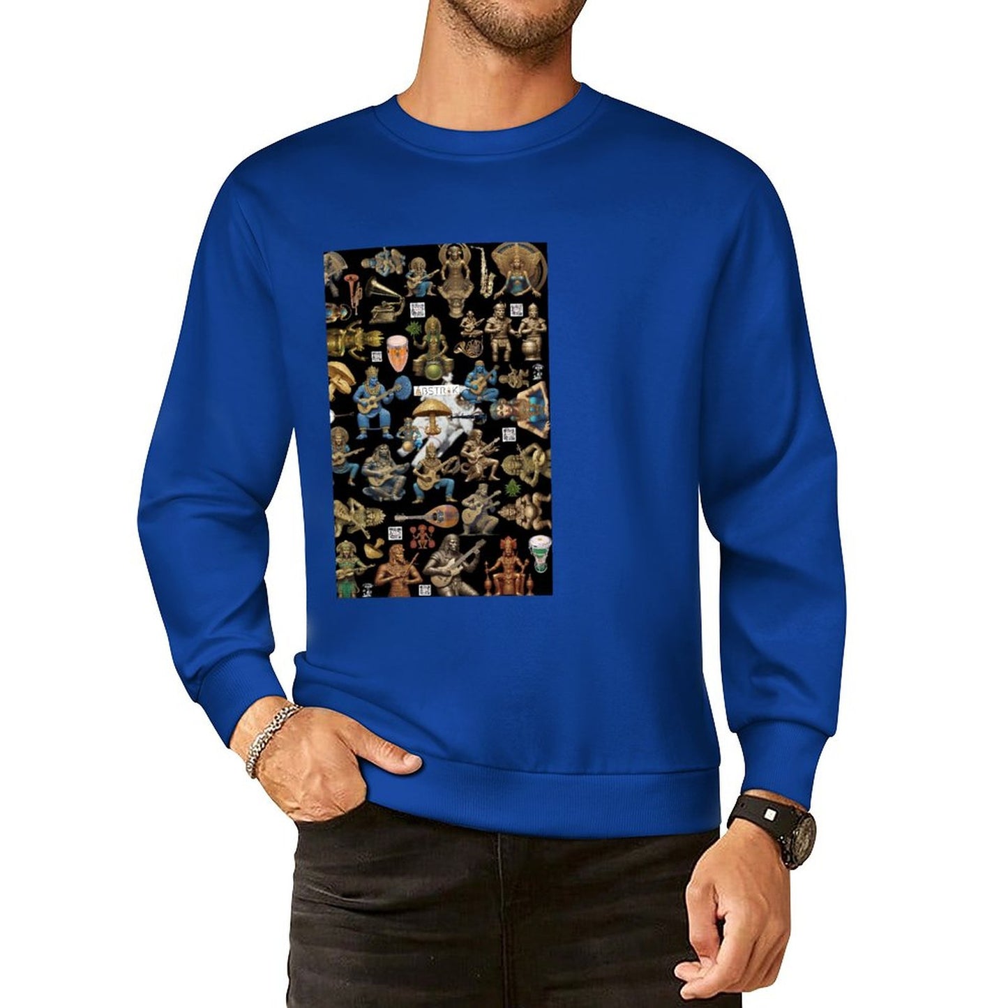 DTF 250gsm Cotton Men's Sweatshirt (Front Printing)