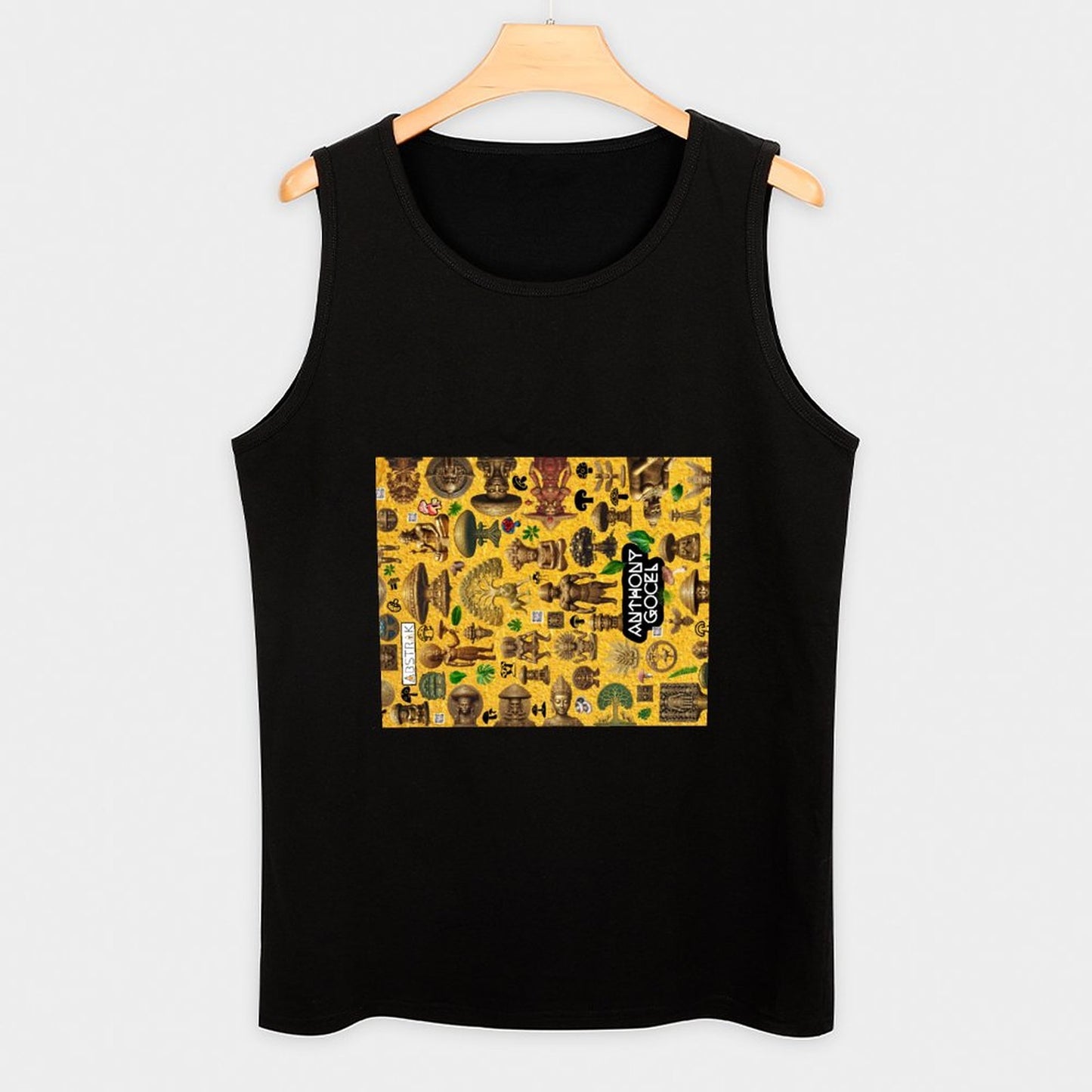 DTG 150gsm Custom Printed Tank Tops for Men Muscle Tees