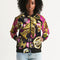 Robotic Abstrak Women's All-Over Print Bomber Jacket