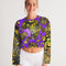 Ancient Abtsrak Women's All-Over Print Cropped Sweatshirt