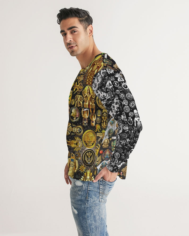 Abstraknyc Men's All-Over Print Long Sleeve Tee