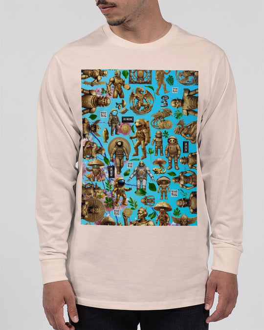 Mushroom Abstak Collection Unisex Long Sleeve Tee | Lane Seven