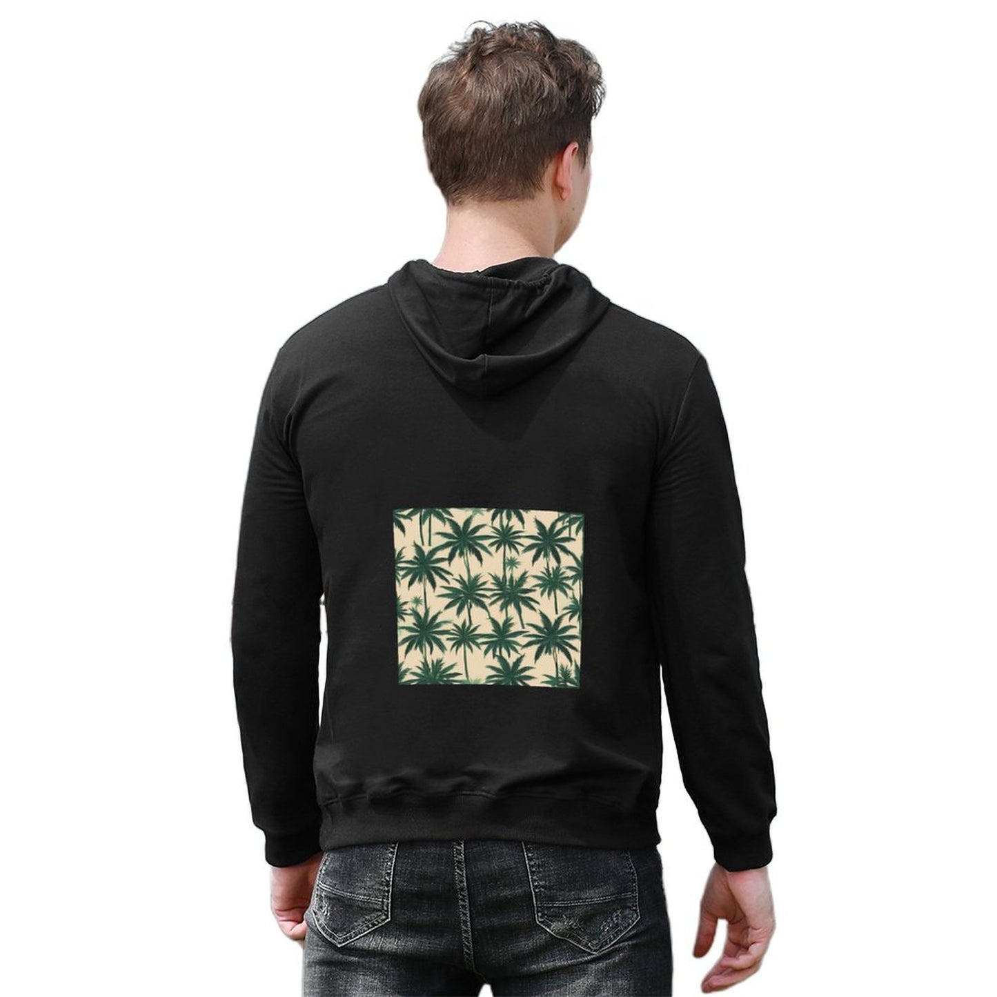 DTG 255gsm Men's Hoodie with Pouch (Dual-sided Printing)