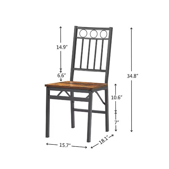 2 Folding Dining Chairs