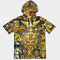 Ancient Abstrak Men's All-Over Print Premium Heavyweight Short Sleeve Hoodie