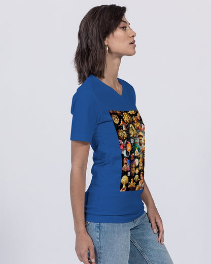 Abstrak dragonfly Unisex Jersey V-Neck Tee | Bella + Canvas