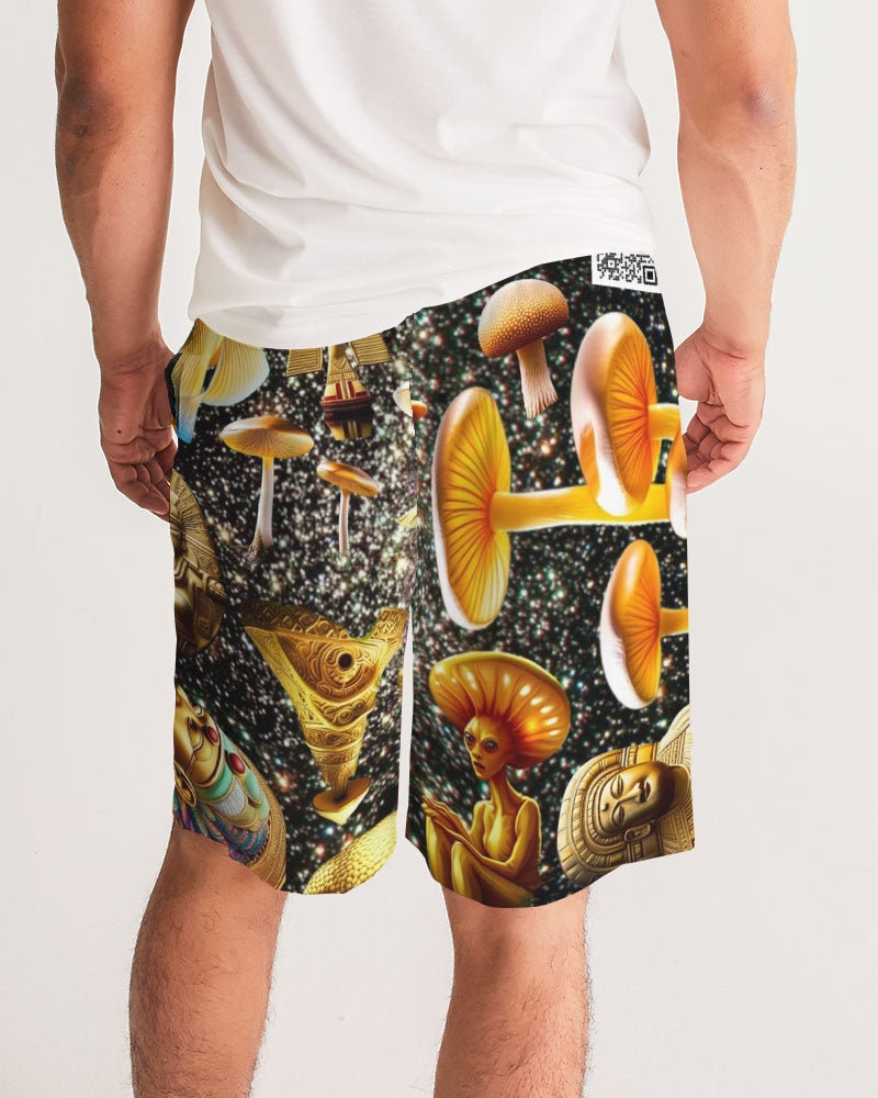 Illustration Abstrak Men's All-Over Print Jogger Shorts