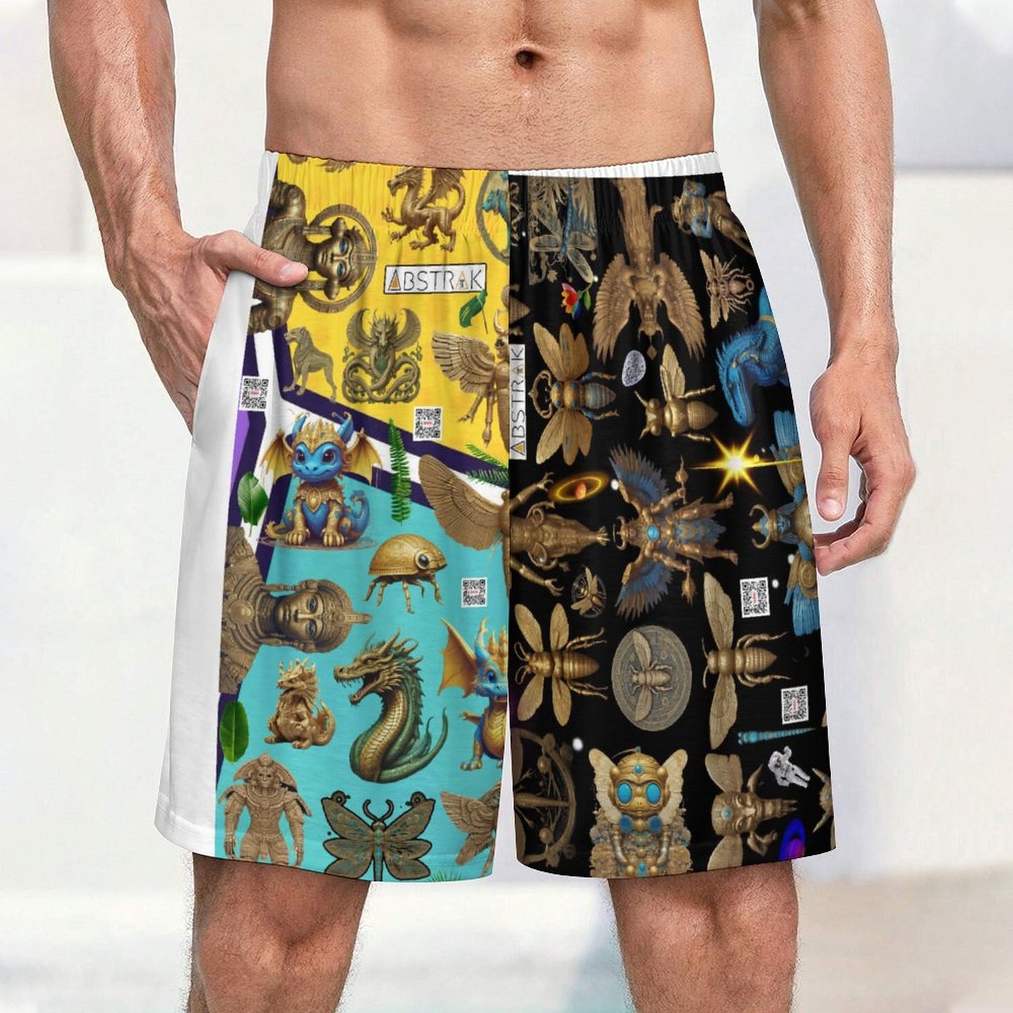 170gsm Pajama Shorts for Men LM012 (All-Over Printing)