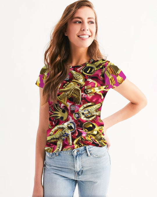 Robotic Abstrak Women's All-Over Print Tee