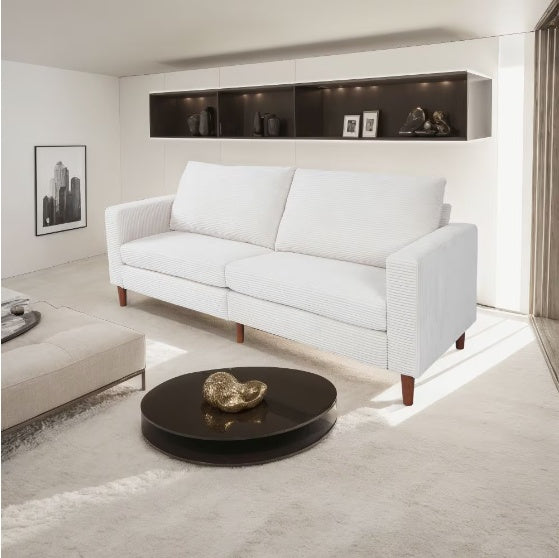 Beige Linen Sofa