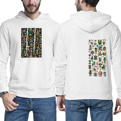 DTG 255gsm Men's Hoodie with Pouch (Dual-sided Printing)