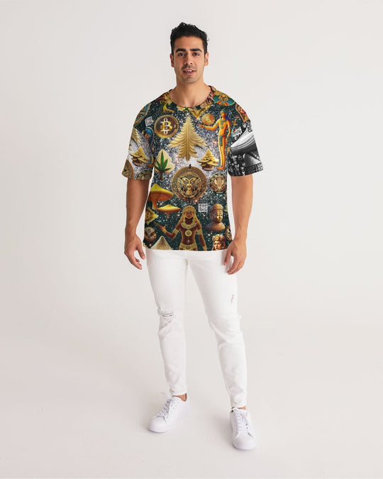 Matrix Vison Men's All-Over Print Premium Heavyweight Tee