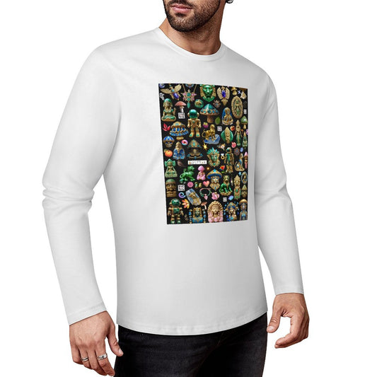 DTF160gsm Cotton Men's Long Sleeve T-shirt (Front Printing)