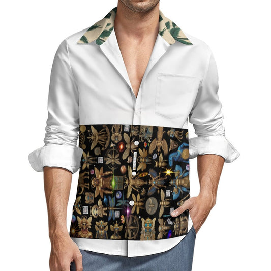 Men's Long Sleeve Shirt with Pocket LS (All-Over Printing)