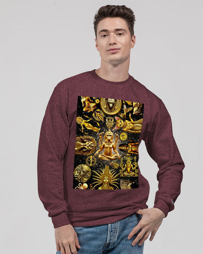 Mixed Abstract Design Unisex Sweatshirt | Champion