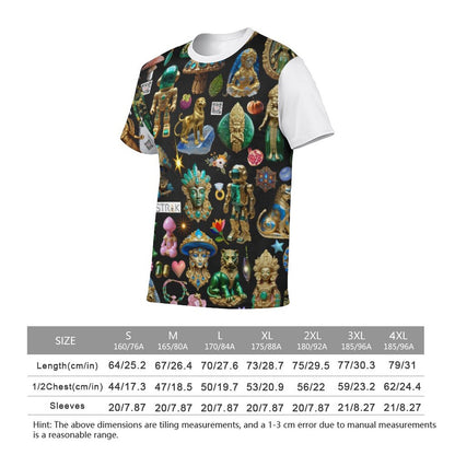 140gsm Men Short Sleeve Shirt (All-Over Printing)