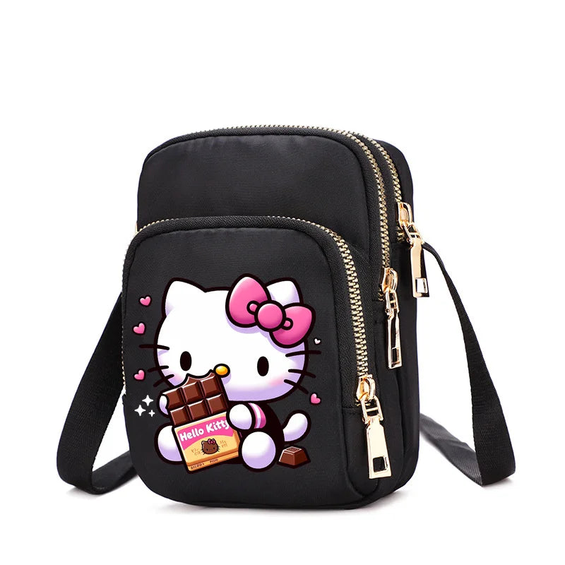 HelloKittys Women Shoulder Bag Small Multifunction Handbag Casual Tote Female Crossbody Bag  Messenger Bags Anime Purse Pouch