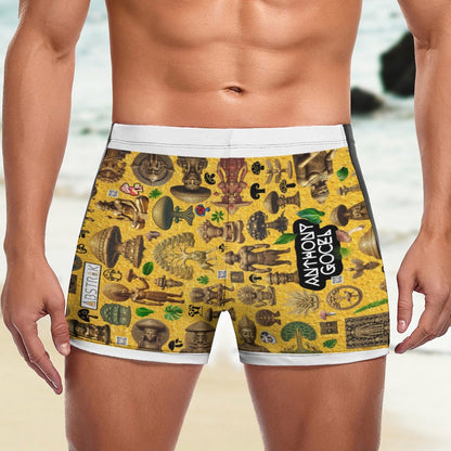 Fashionable Men's  boardshorts Swim Trunks DN003 (All-Over Printing)