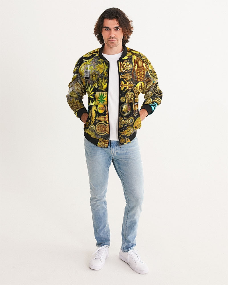 Ancient Abtsrak Men's All-Over Print Bomber Jacket