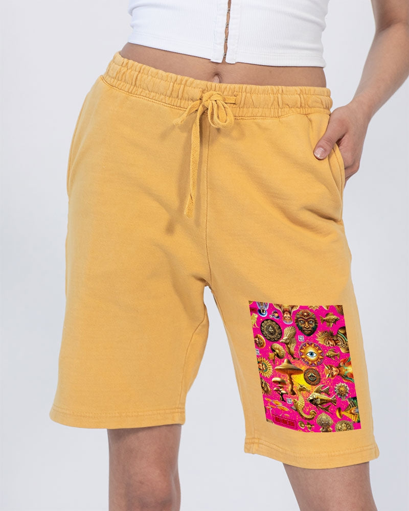 Eye and Face Abstrak Unisex Vintage Shorts | Lane Seven