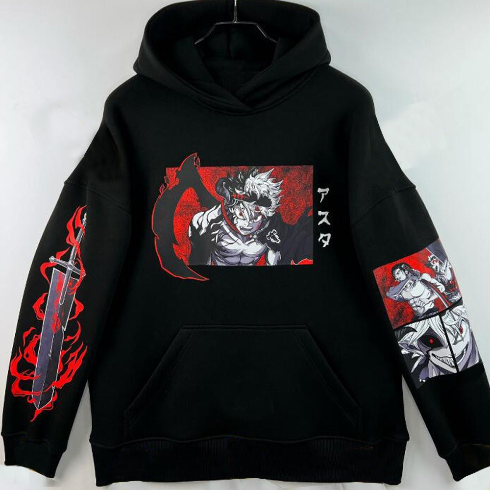 Black Clover Hoodie Man Woman Fashion Anime Clothes