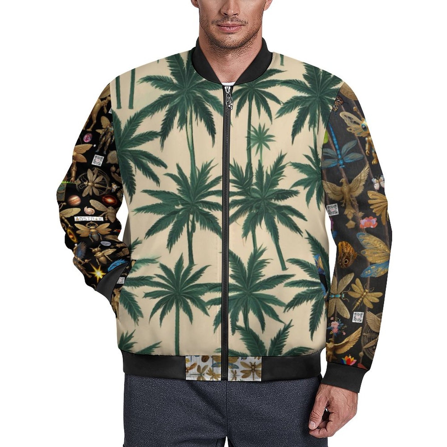 180gsm Zipper Bomber Jacket BMJ (All-Over Printing)