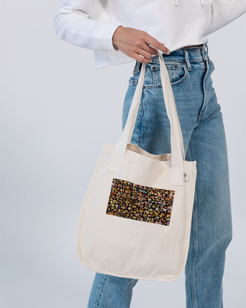 4 Annunaki Abstrak Collection Organic Cotton Canvas Market Tote | Econscious