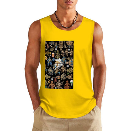 DTF 160gsm Men's Cotton Tank Top BX (Front Printing)