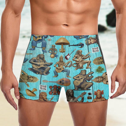 Men's Swimming Trunks DN003 (All-Over Printing)