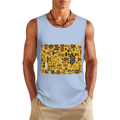 DTF 160gsm Men's Cotton Tank Top BX (Front Printing)