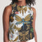 Abstrak dragonfly Women's All-Over Print Cropped Tank