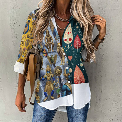 Women's Irregular Shirt B648 (All-Over Printing)