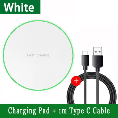 30W Wireless Charger Pad for iPhone 15 14 13 12 11 Pro Max XR Samsung Galaxy S22 S21 S10 S9 Xiaomi Fast Charging Docking Station