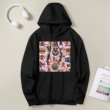 DTG 255gsm Cotton Women's Hoodie with Pocket (Dual-sided Printing)