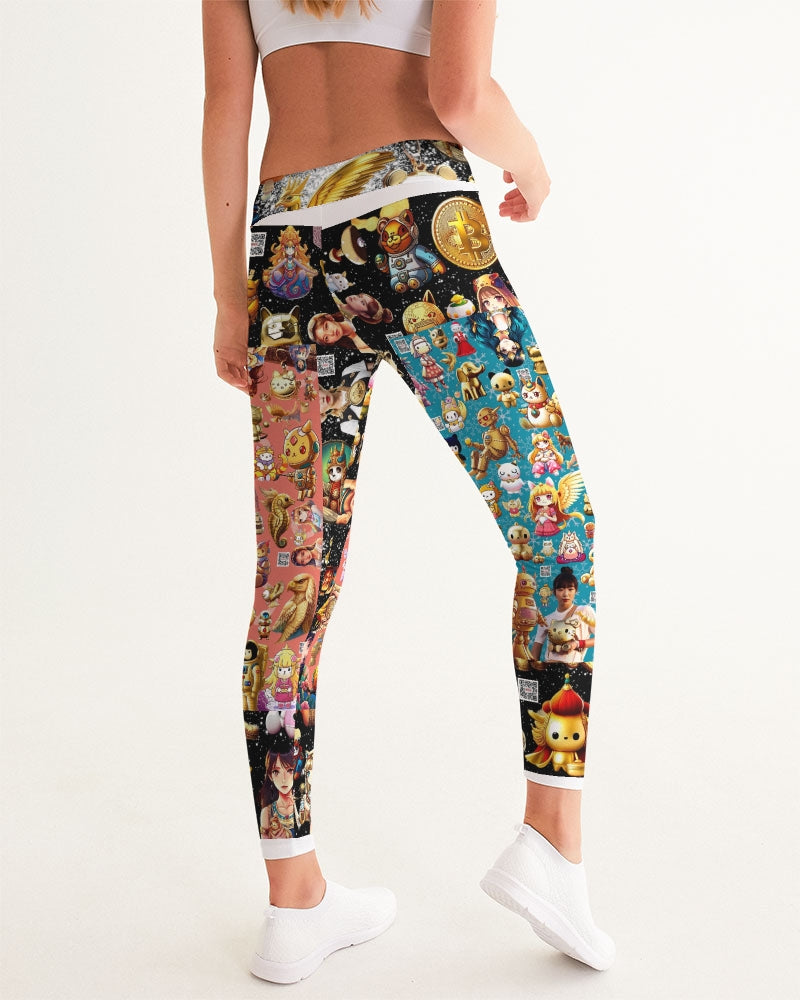 Womens Abstrak Women's All-Over Print Yoga Pants