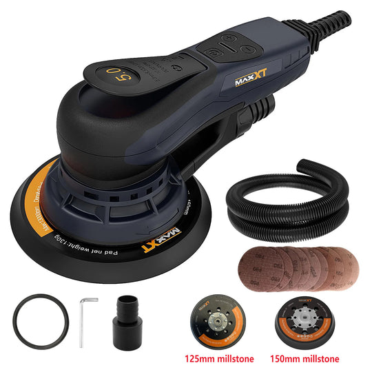 MAXXT 220V 5.0mm Woodworking Corner Sanding Machine Track Motor Electric Multifunctional Car Polishing Machine Vacuum Head Putty