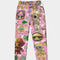 Alien Trendy Abstrak Collection Women's All-Over Print Belted Tapered Pants