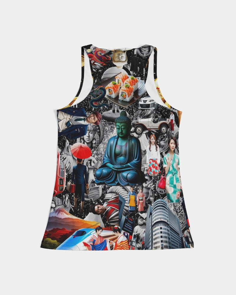 Trendy Abstrak Pattern Women's All-Over Print Tank