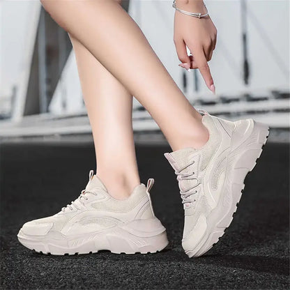 High Platform Number 38 Women's White Sneakers 2024 Vulcanize Skate Shoes For Children White Trainers Woman Sports Shose