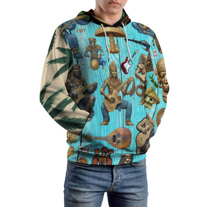 230gsm Men's Cool Hoodie with Double-layer Cap (All-Over Printing)