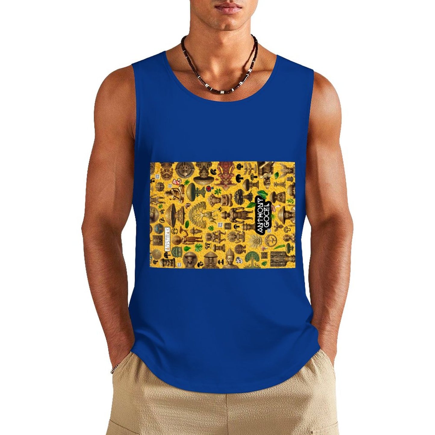 DTF 160gsm Men's Cotton Tank Top BX (Front Printing)