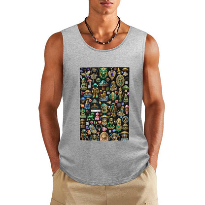 DTF 160gsm Men's Cotton Tank Top BX (Front Printing)