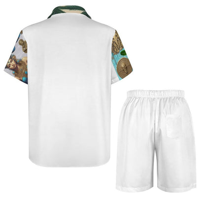 Short Sleeve Shirt and Shorts Set B339D1P (All-Over Printing)